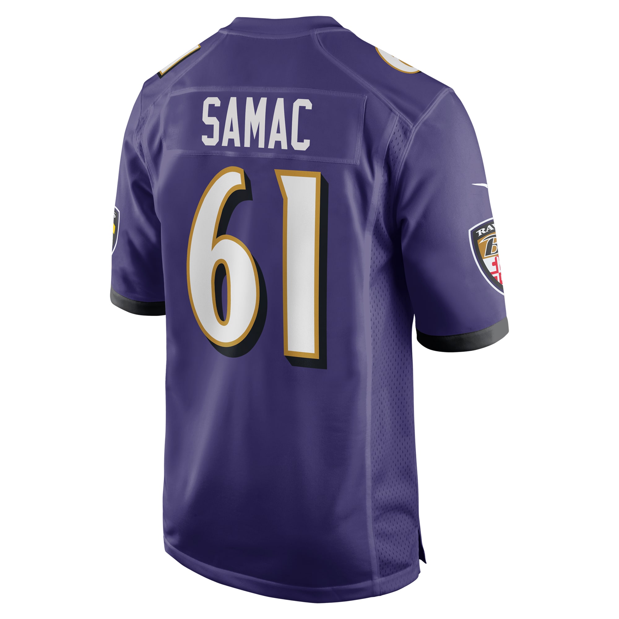 Nick Samac Baltimore Ravens Game Jersey - Men's - Image 3