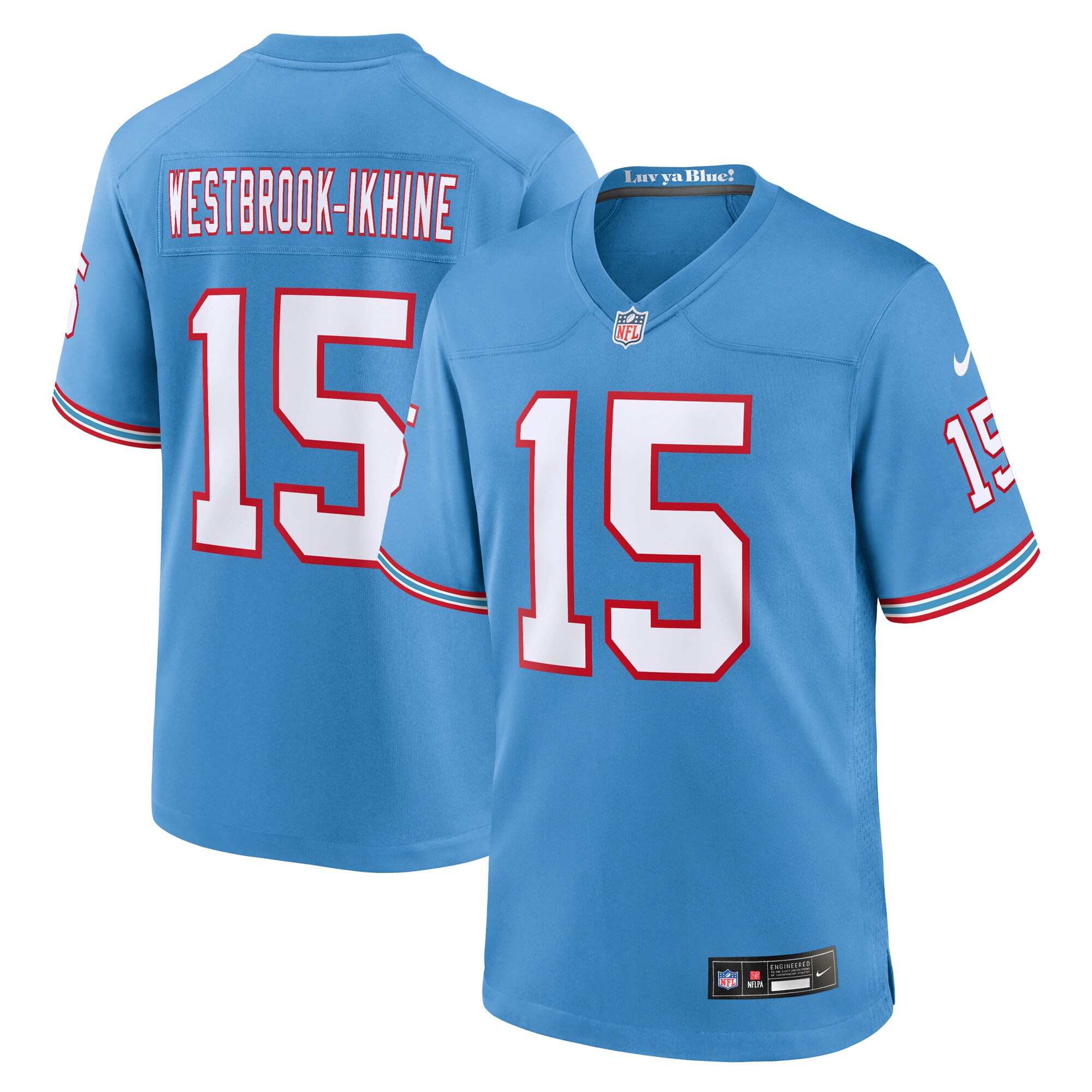 Nick Westbrook-Ikhine Light Tennessee Titans Throwback Game Jersey - Men's | Ikhine Light Blue Oilers Throwback Player Game Jersey