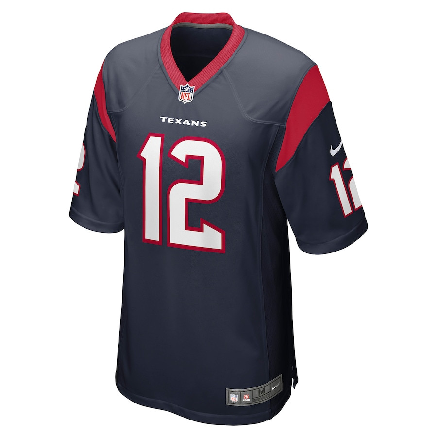 Alternative view of Nico Collins #12 Houston Texans Game Jersey - Men's | Navy