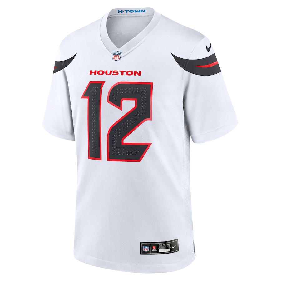 Alternative view of Nico Collins #12 Houston Texans Game Jersey - Men's | White