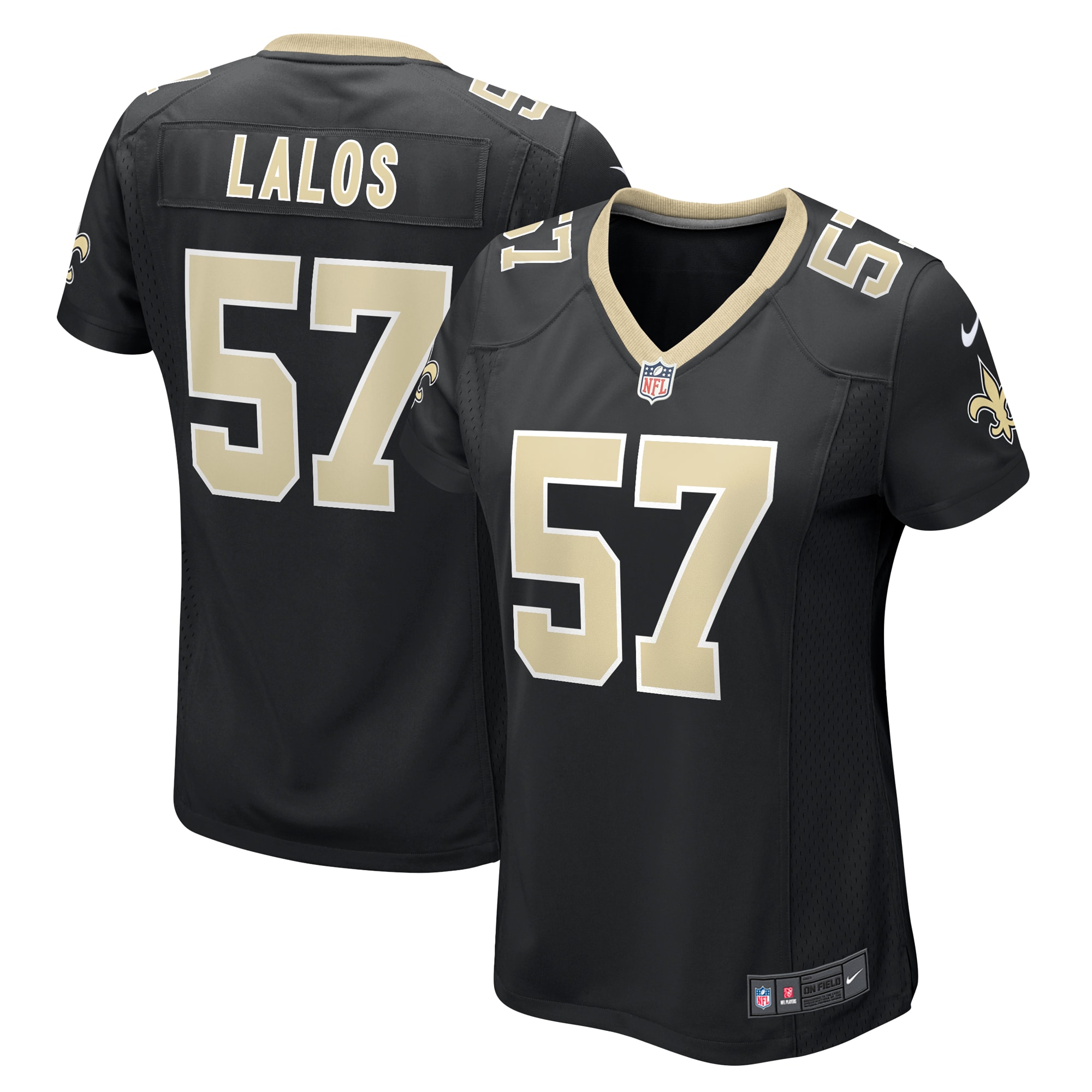Niko Lalos New Orleans Saints Game Jersey - Women's