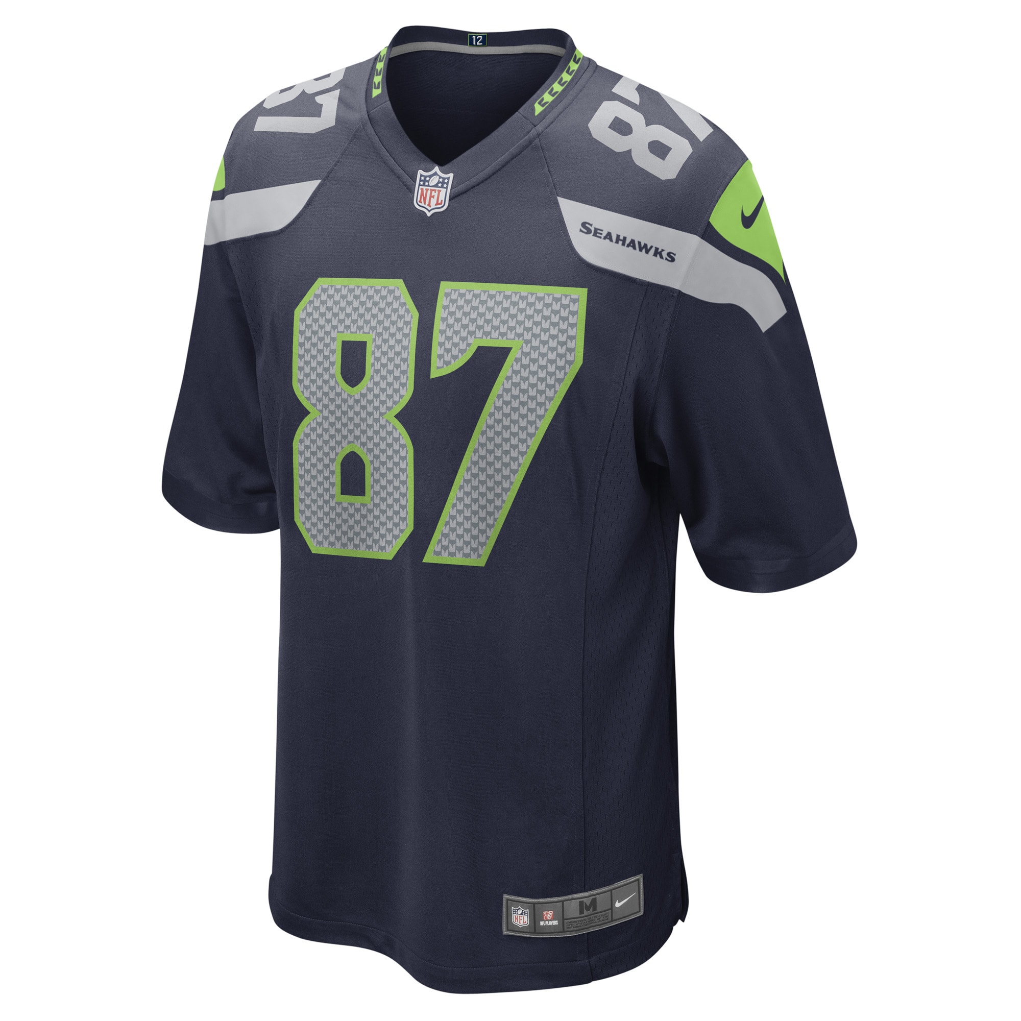 Alternative view of Noah Fant Seattle Seahawks Game Jersey - Men's