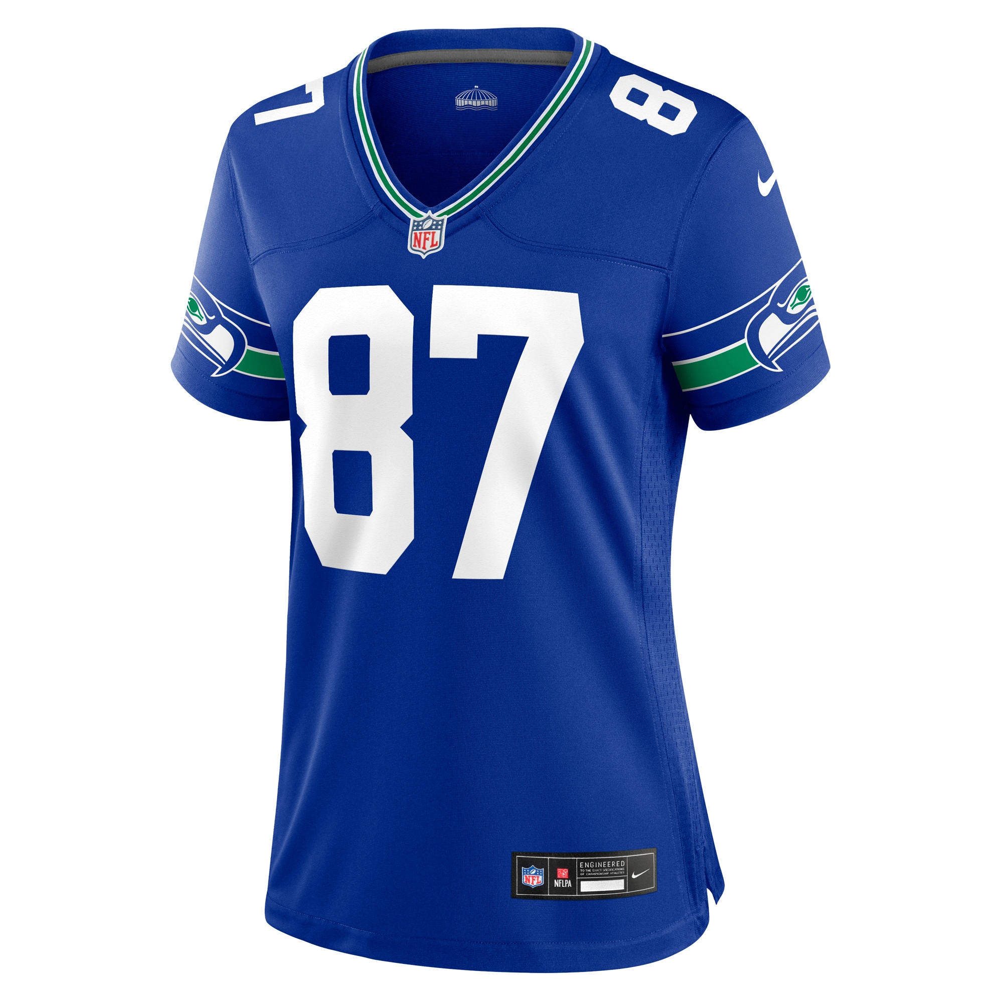 Alternative view of Noah Fant Seattle Seahawks Throwback Game Jersey - Women's