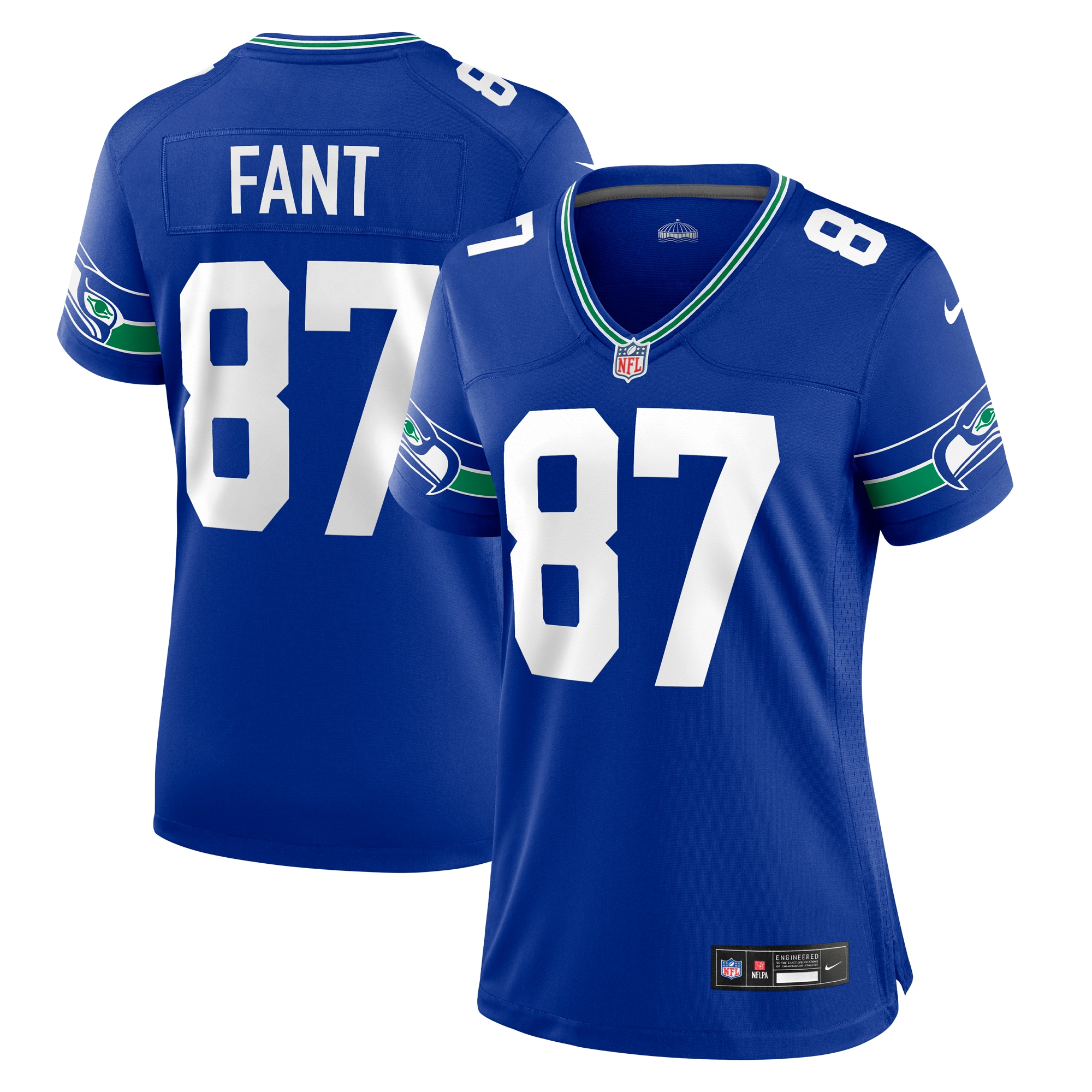 Noah Fant Seattle Seahawks Throwback Game Jersey - Women's