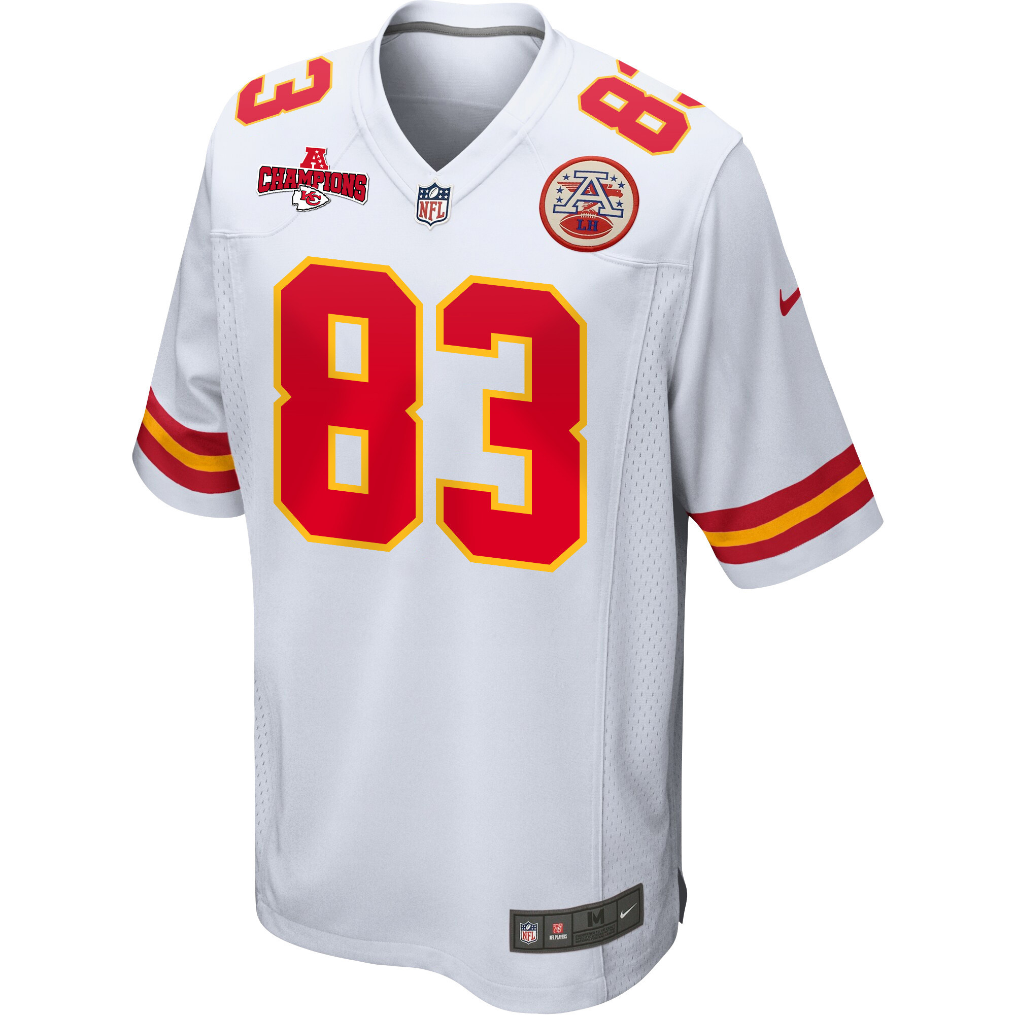 Alternative view of Noah Gray #83 Kansas City Chiefs Game Jersey - Men's | White