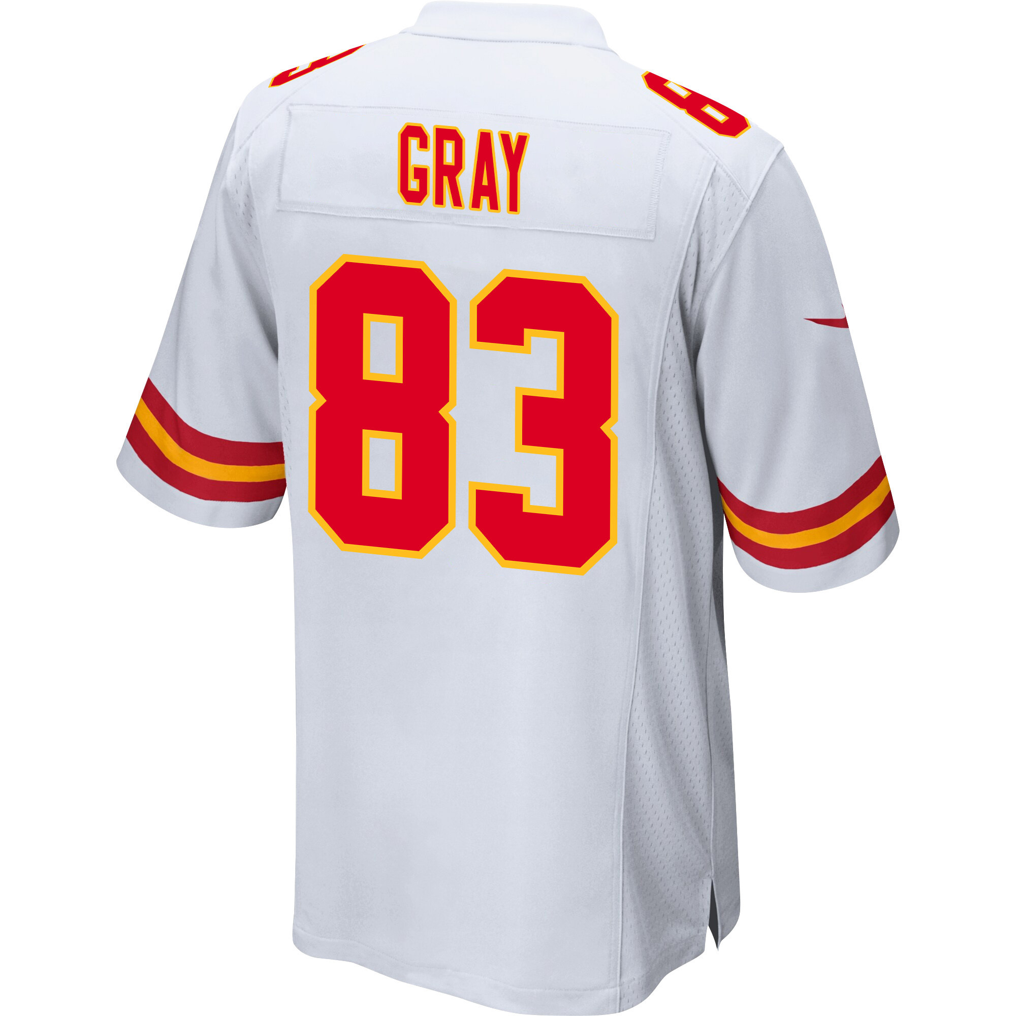 Noah Gray #83 Kansas City Chiefs Game Jersey - Men's | White - Image 3