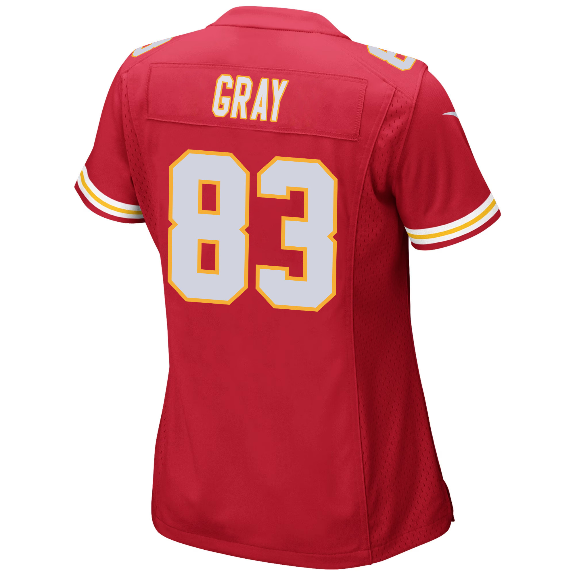 Noah Gray #83 Kansas City Chiefs Super Bowl LVIII Patch Game Jersey - Women's | Red - Image 3