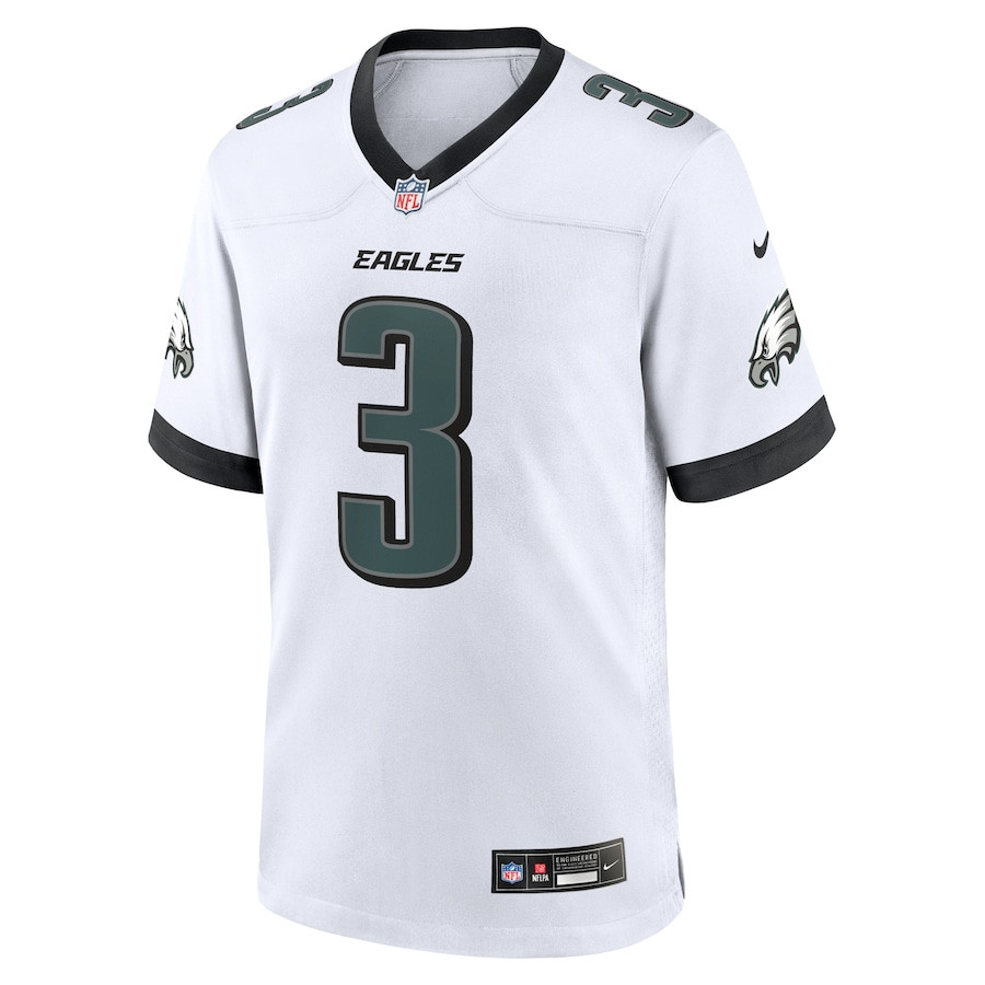 Alternative view of Nolan Smith #3 Philadelphia Eagles Game Jersey - Men's | White