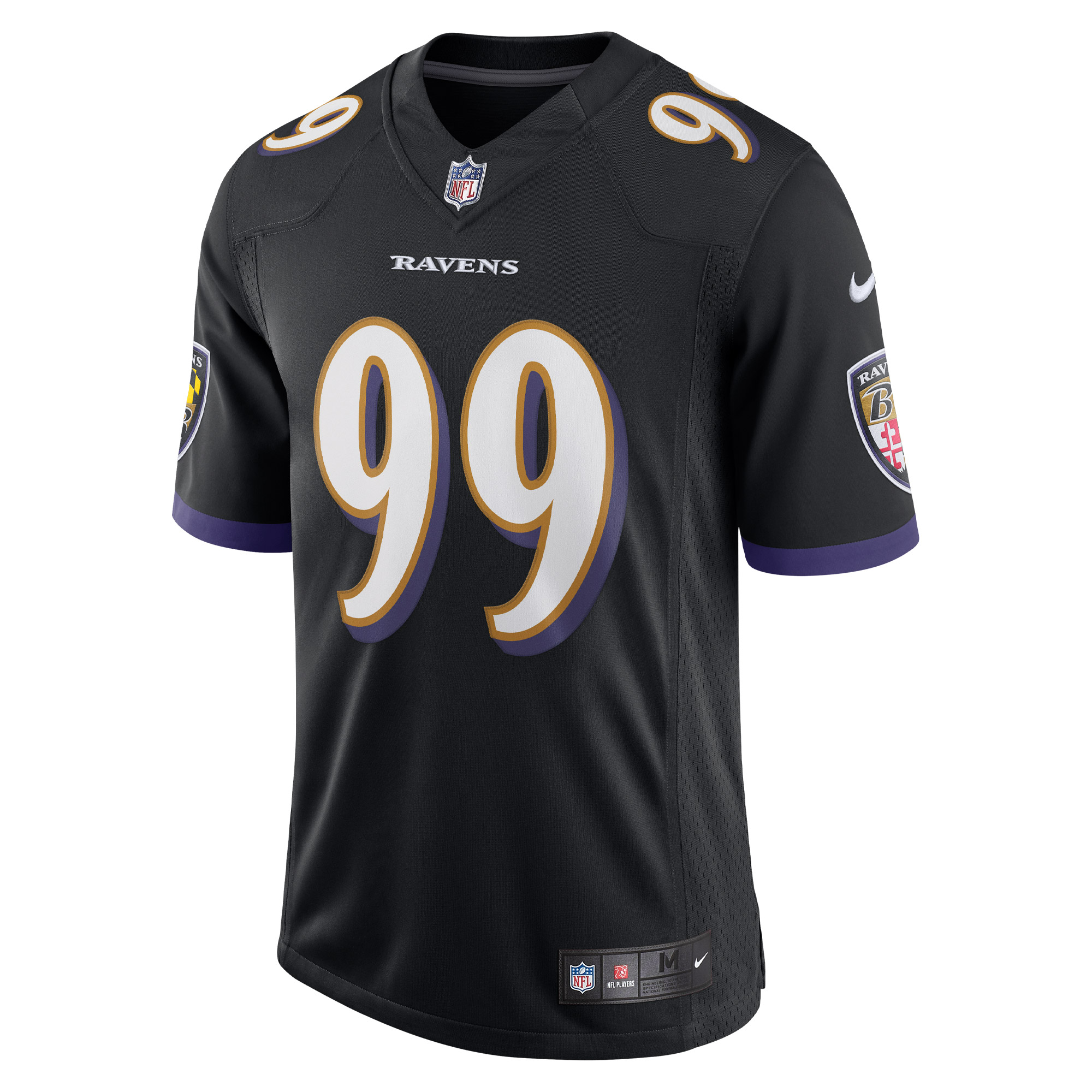 Alternative view of Odafe Oweh Baltimore Ravens Limited Jersey - Men's