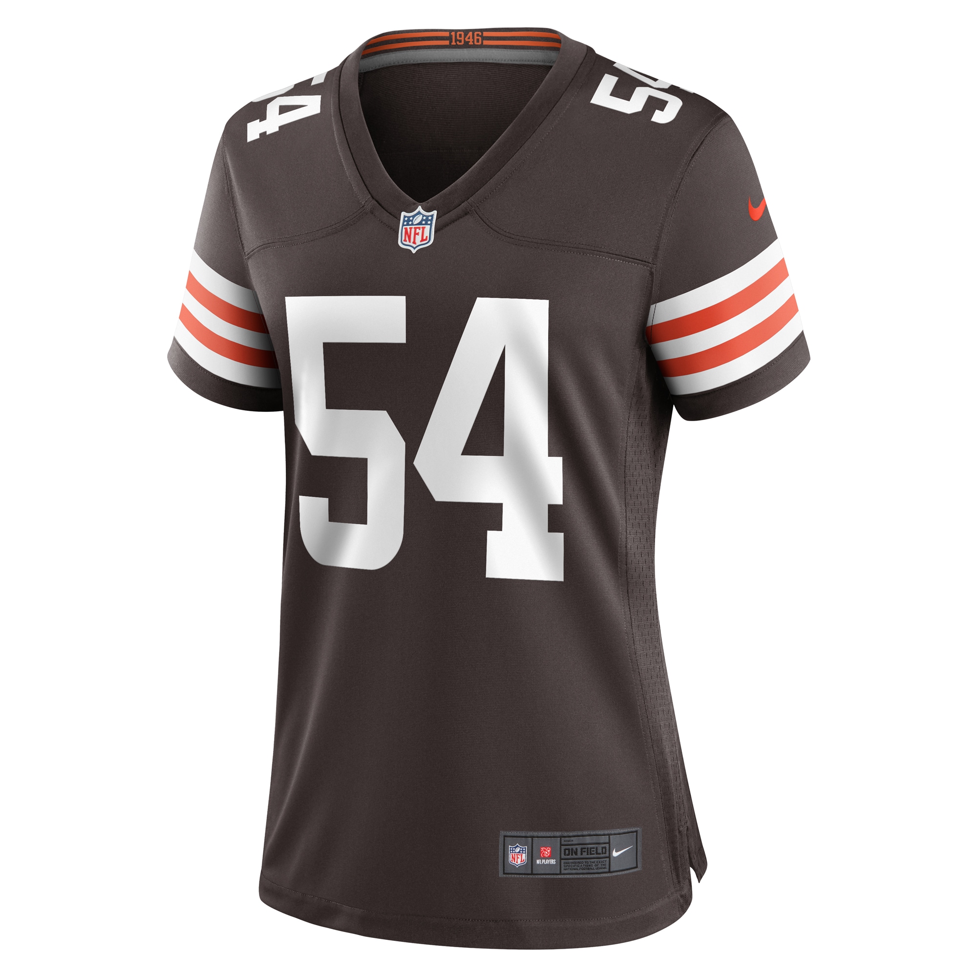 Alternative view of Ogbonnia Okoronkwo Cleveland Browns Game Jersey - Women's