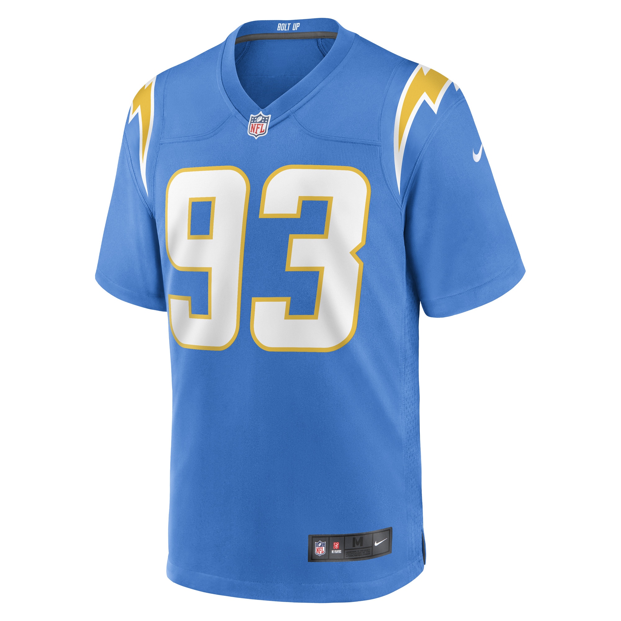Alternative view of Otito Ogbonnia Los Angeles Chargers Game Jersey - Men's