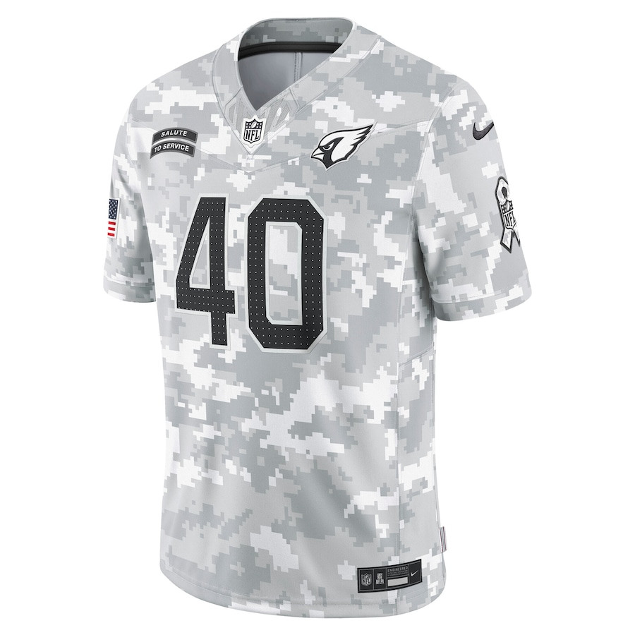 Alternative view of Pat Tillman #40 Arizona Cardinals Salute To Service Limited Jersey - Men's | Arctic Camo