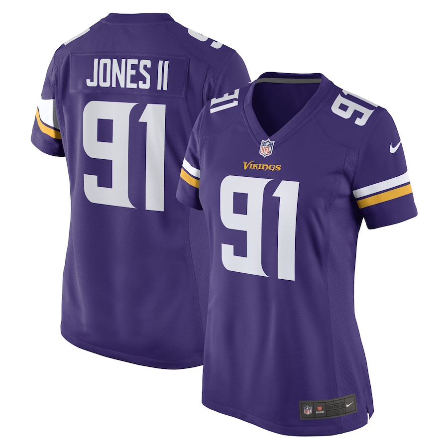 Patrick Jones II #91 Minnesota Vikings Game Jersey - Women's | Purple