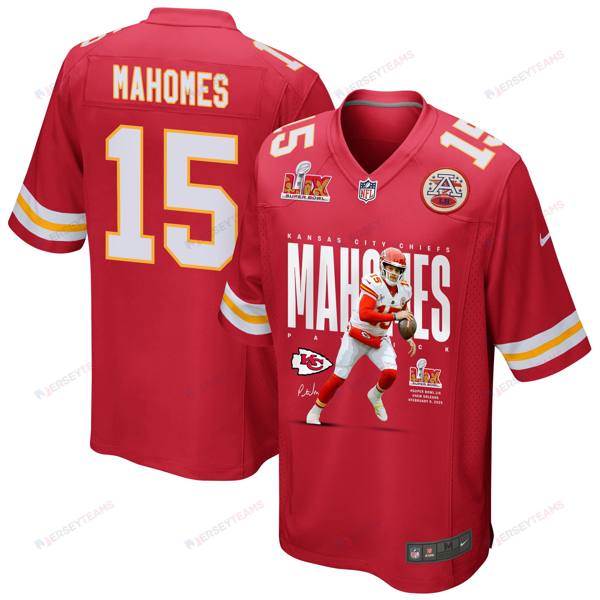 Patrick Mahomes #15 Kansas City Chiefs Game Jersey - Men's | Red
