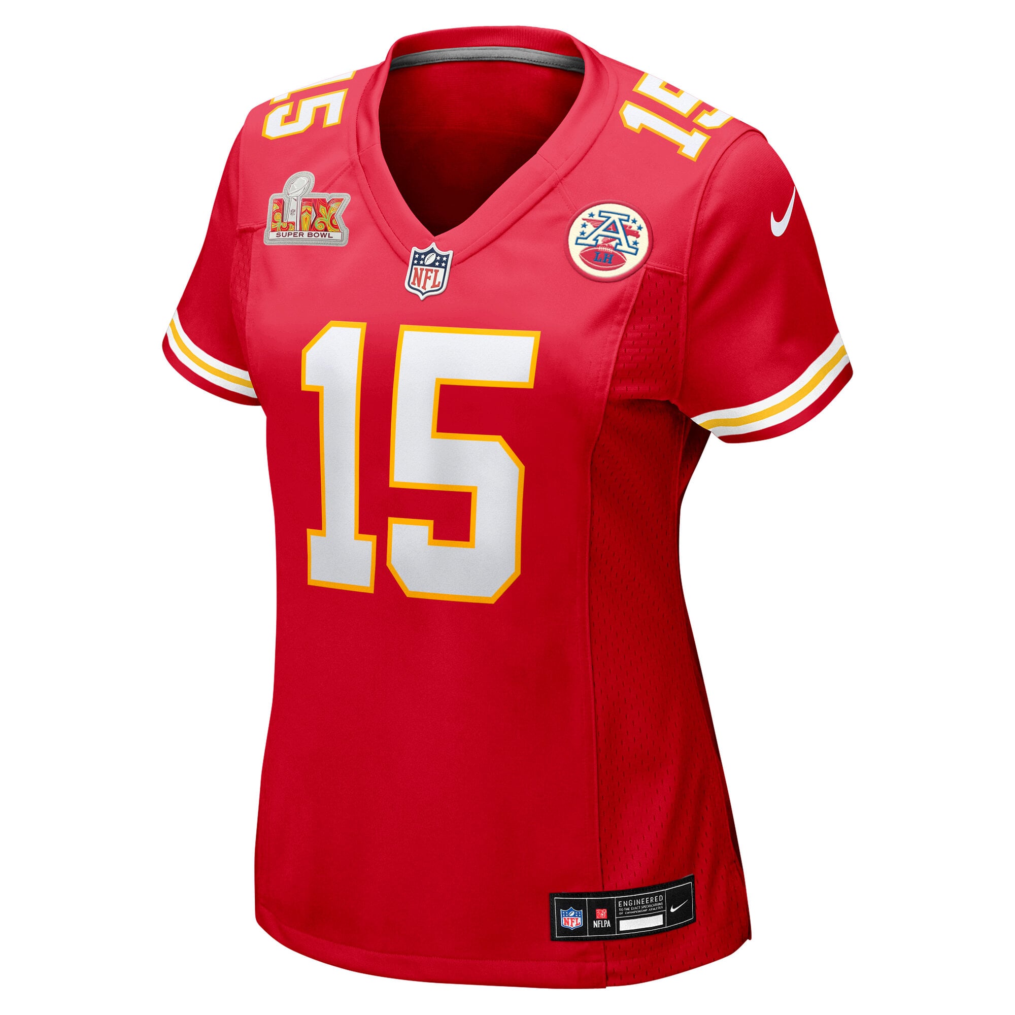 Alternative view of Patrick Mahomes Kansas City Chiefs Super Bowl LIX Game Jersey - Women's