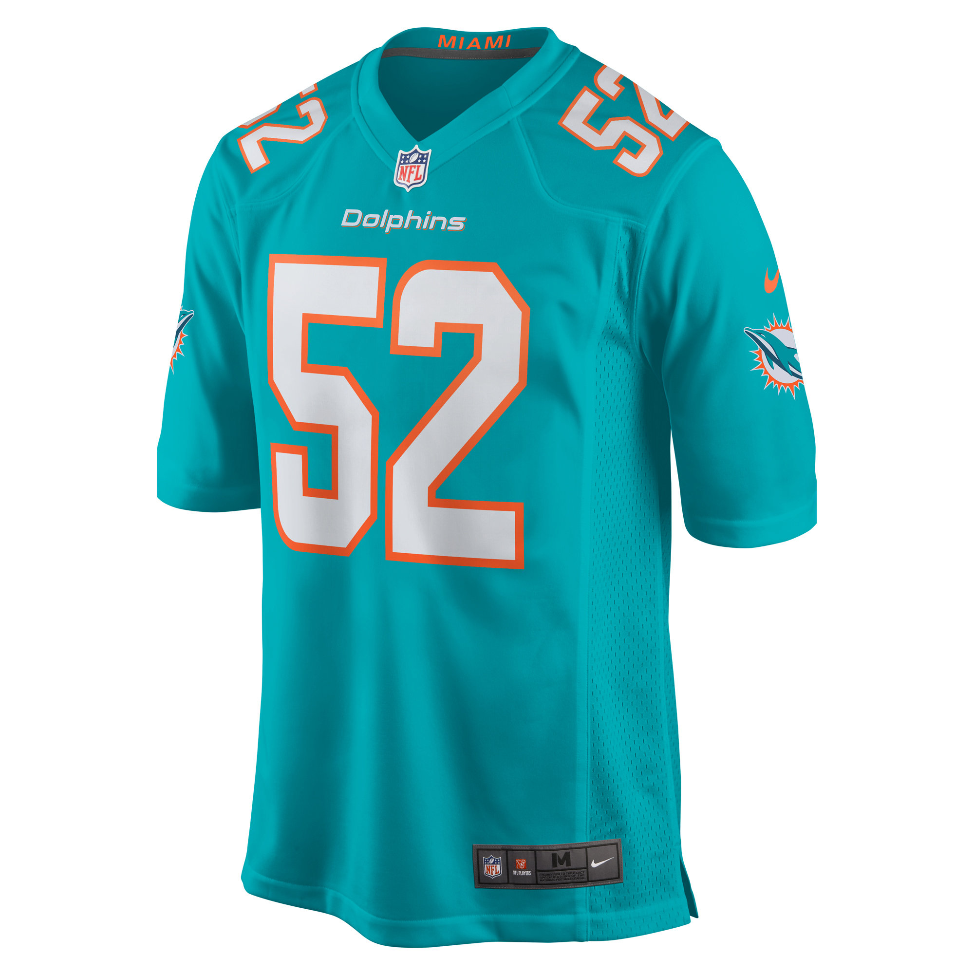 Alternative view of Patrick Paul Miami Dolphins Game Jersey - Men's