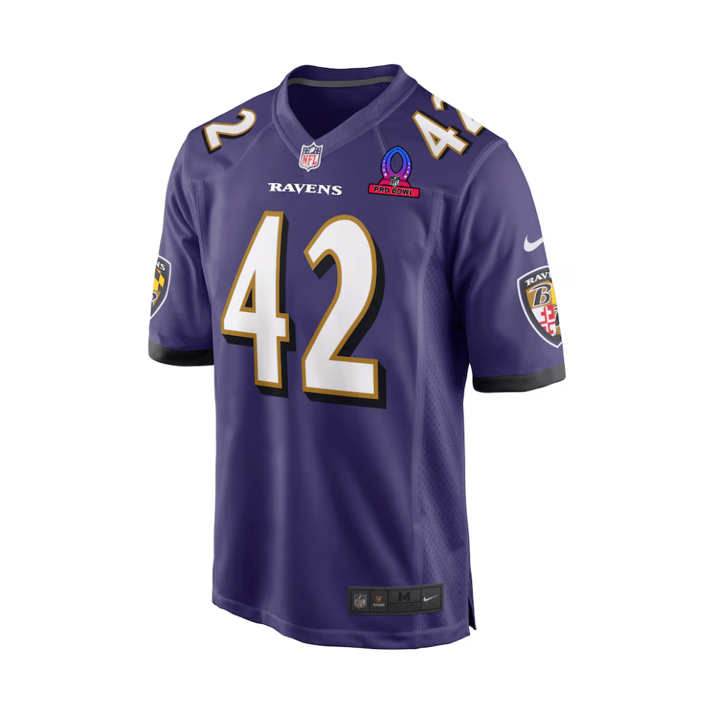 Alternative view of Patrick Ricard #42 Baltimore Ravens Game Jersey - Men's | Purple