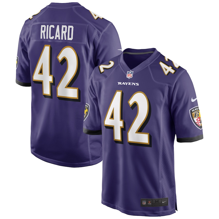 Patrick Ricard #42 Baltimore Ravens Game Jersey - Men's | Purple