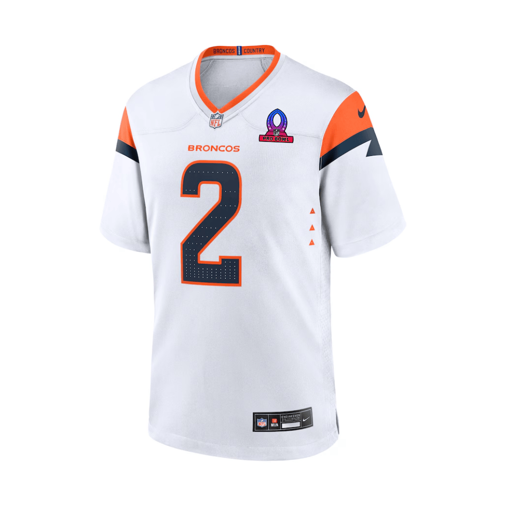 Alternative view of Patrick Surtain II #2 Denver Broncos Game Jersey - Men's | White