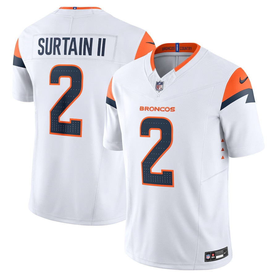 Patrick Surtain II #2 Denver Broncos Vapor F.U.S.E. Limited Jersey - Men's | White