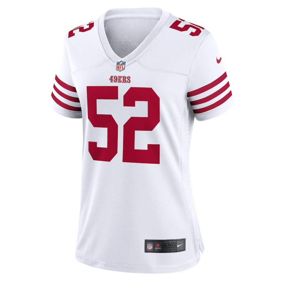 Alternative view of Patrick Willis #52 San Francisco 49ers Game Jersey - Women's | White