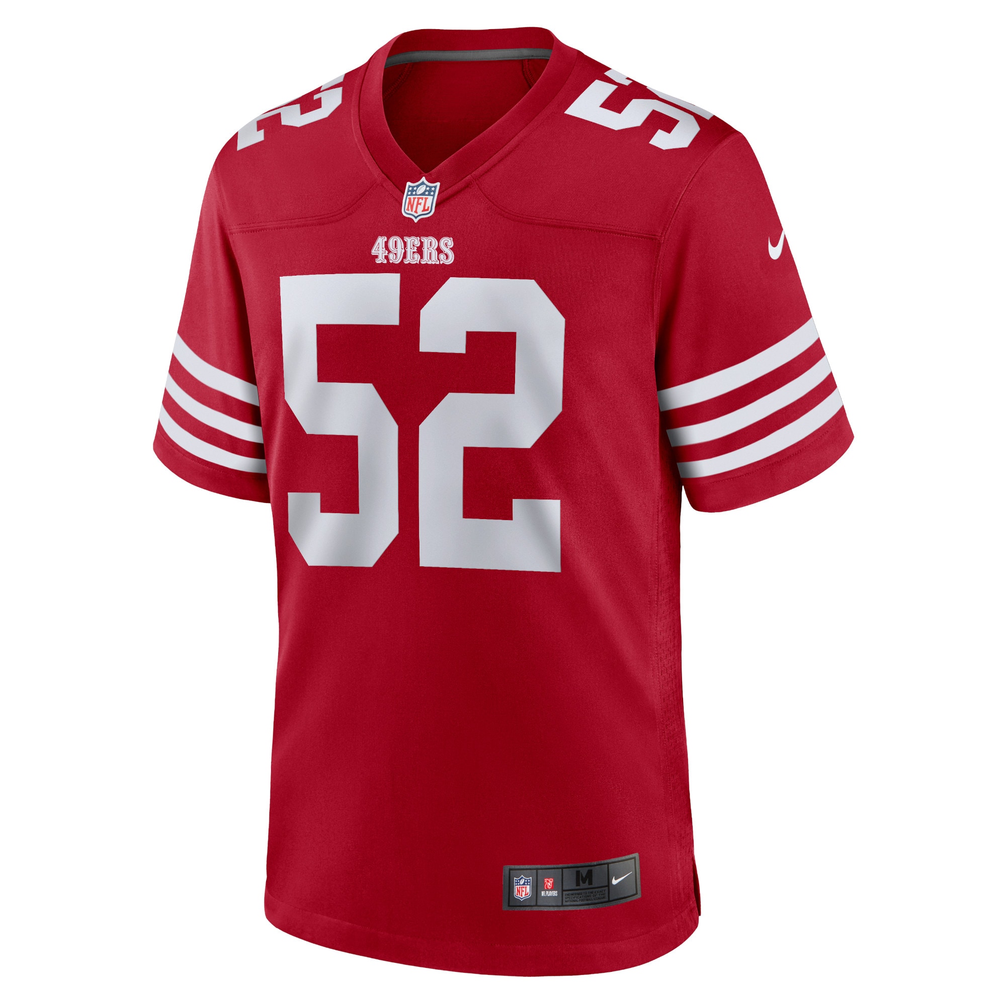 Alternative view of Patrick Willis San Francisco 49ers Retired Player Game Jersey - Men's