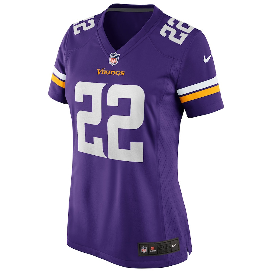 Alternative view of Paul Krause #22 Minnesota Vikings Game Jersey - Women's | Purple