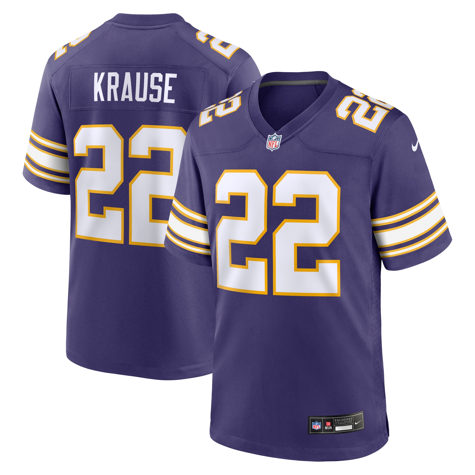 Paul Krause Minnesota Vikings Classic Game Jersey - Men's