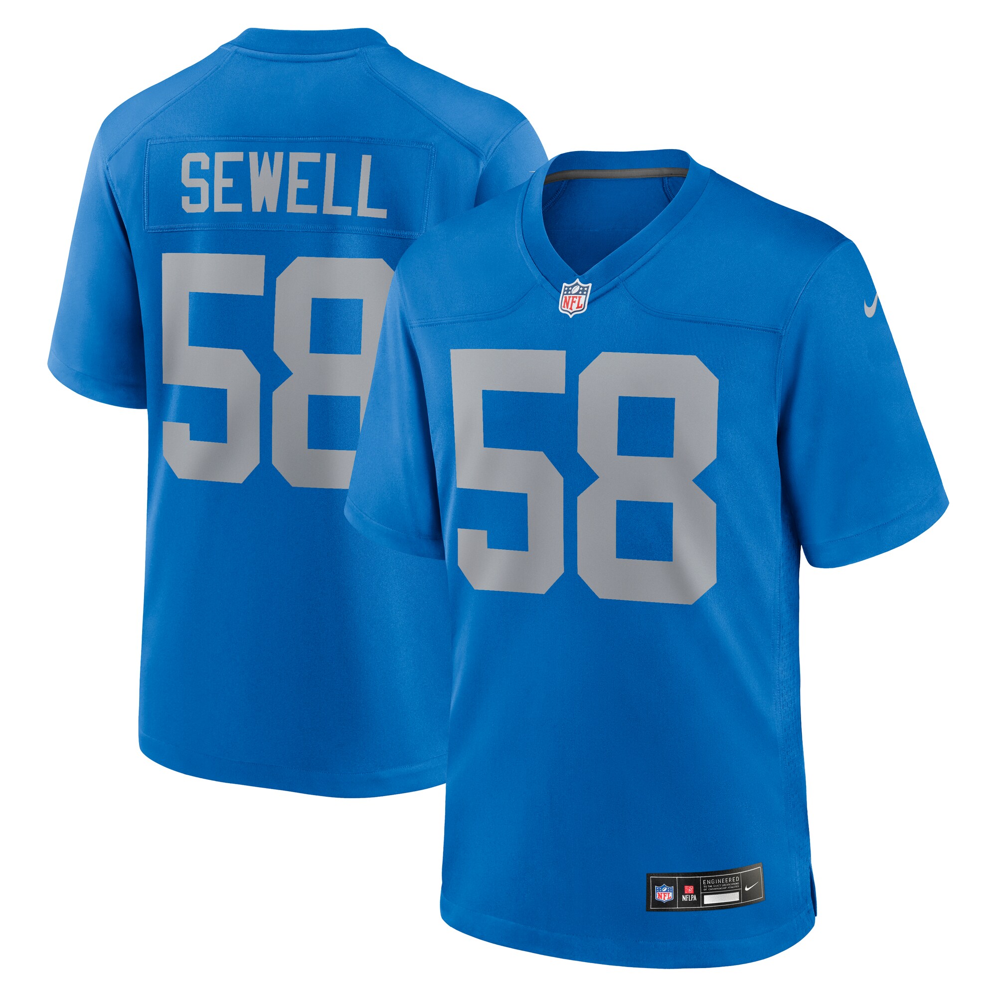 Penei Sewell Detroit Lions Alternate Game Jersey - Men's