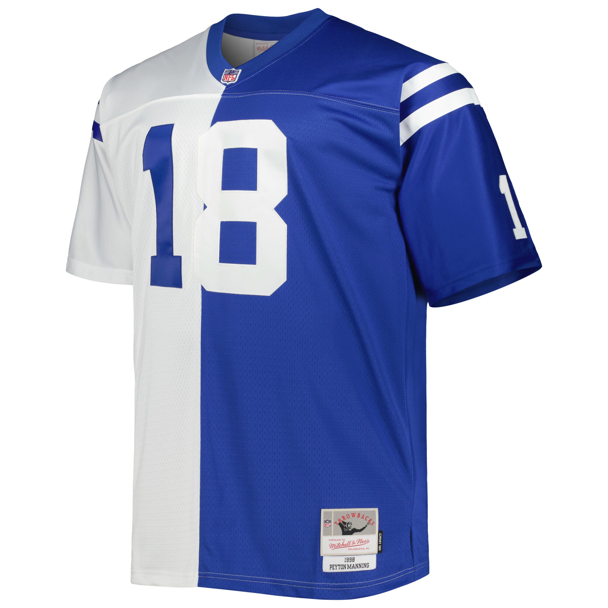 Alternative view of Peyton Manning Mitchell & Ness Indianapolis Colts Retired Player Game Jersey - Men's