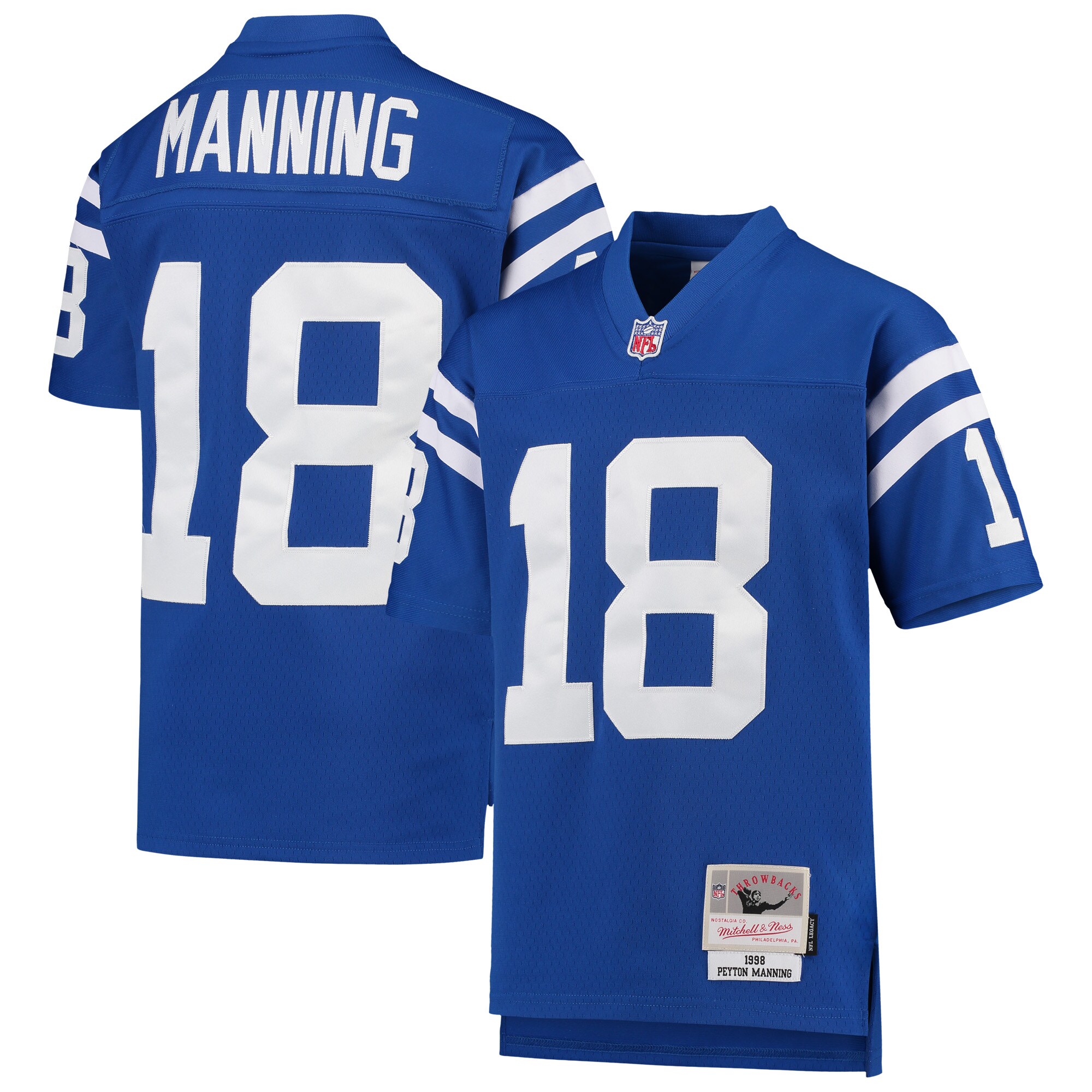 Peyton Manning Mitchell & Ness Indianapolis Colts Retired Player Game Jersey - Youth