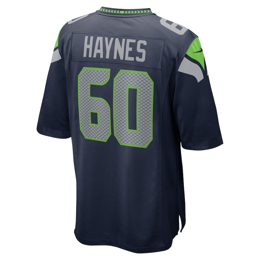 Phil Haynes #60 Seattle Seahawks Game Jersey - Men's | College Navy - Image 3