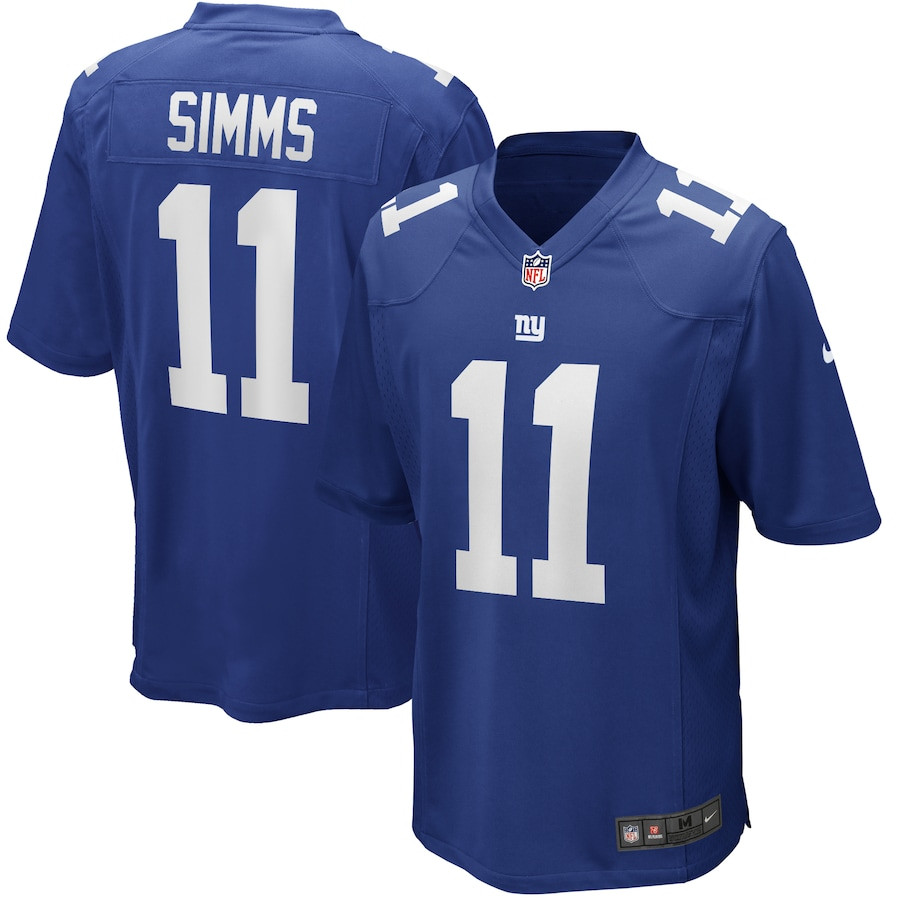 Phil Simms #11 New York Giants Game Jersey - Men's | Royal