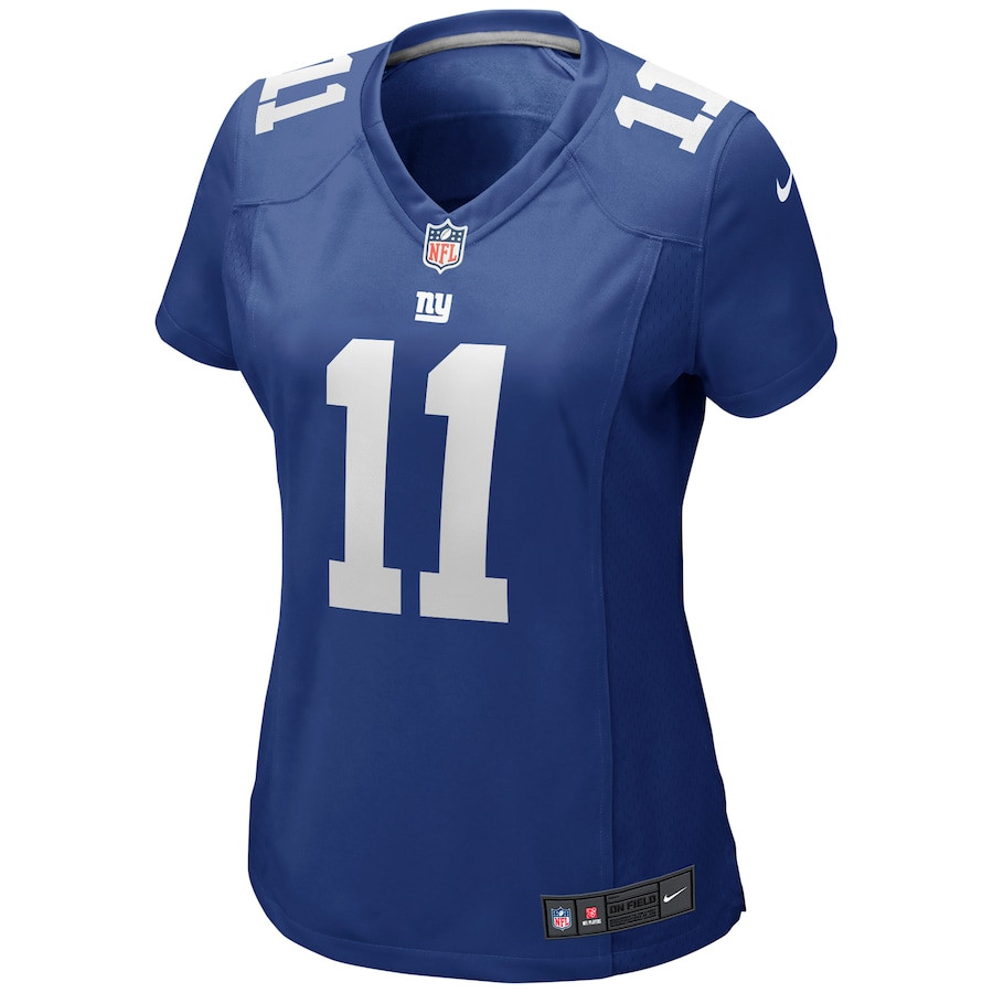 Alternative view of Phil Simms #11 New York Giants Game Jersey - Women's | Royal