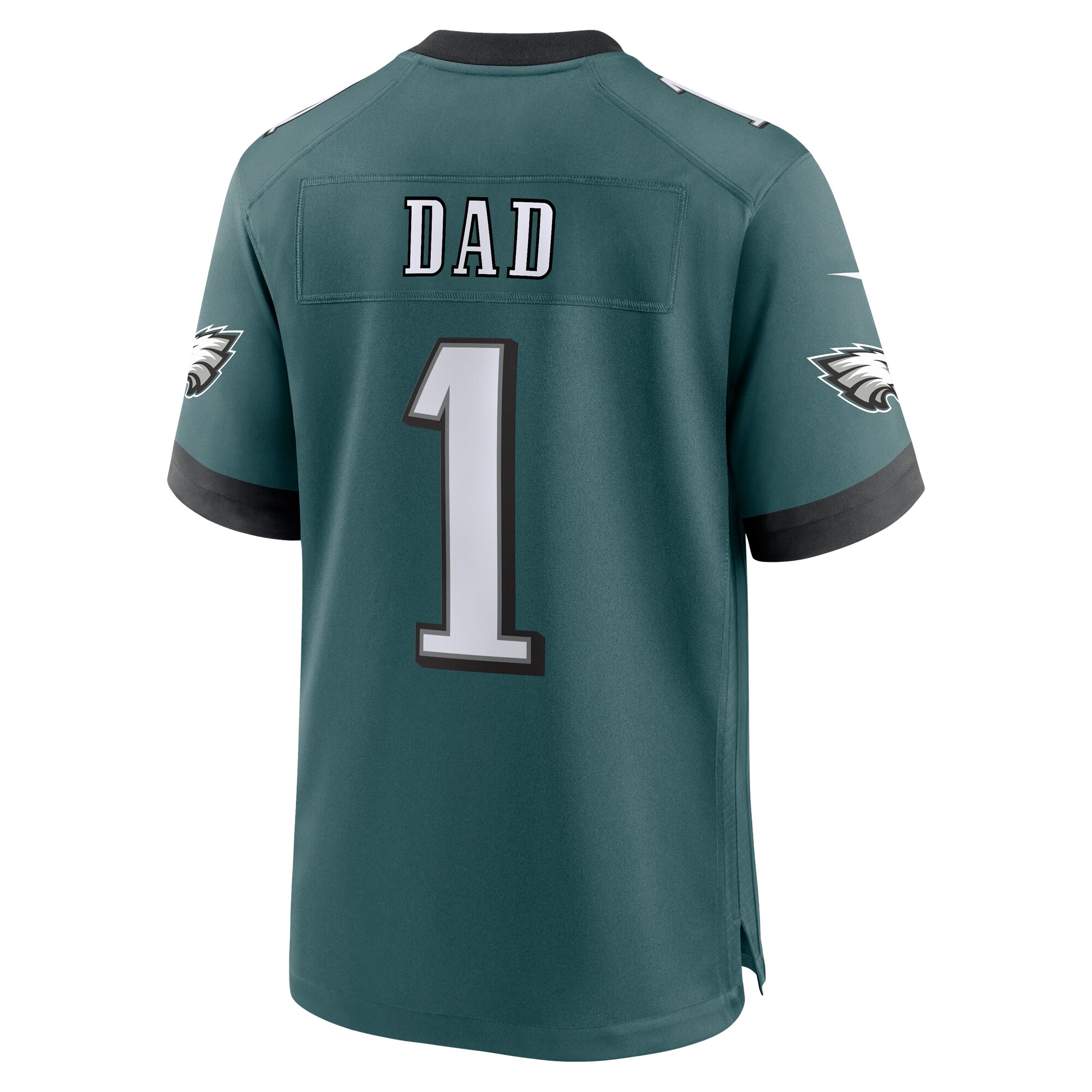 Philadelphia Eagles Midnight Green #1 Philadelphia Eagles Game Jersey - Men's - Image 3