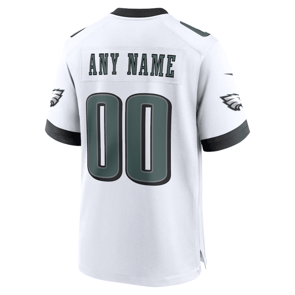 Philadelphia Eagles Super Bowl LIX Patch Game Jersey - Men's | White - Image 3