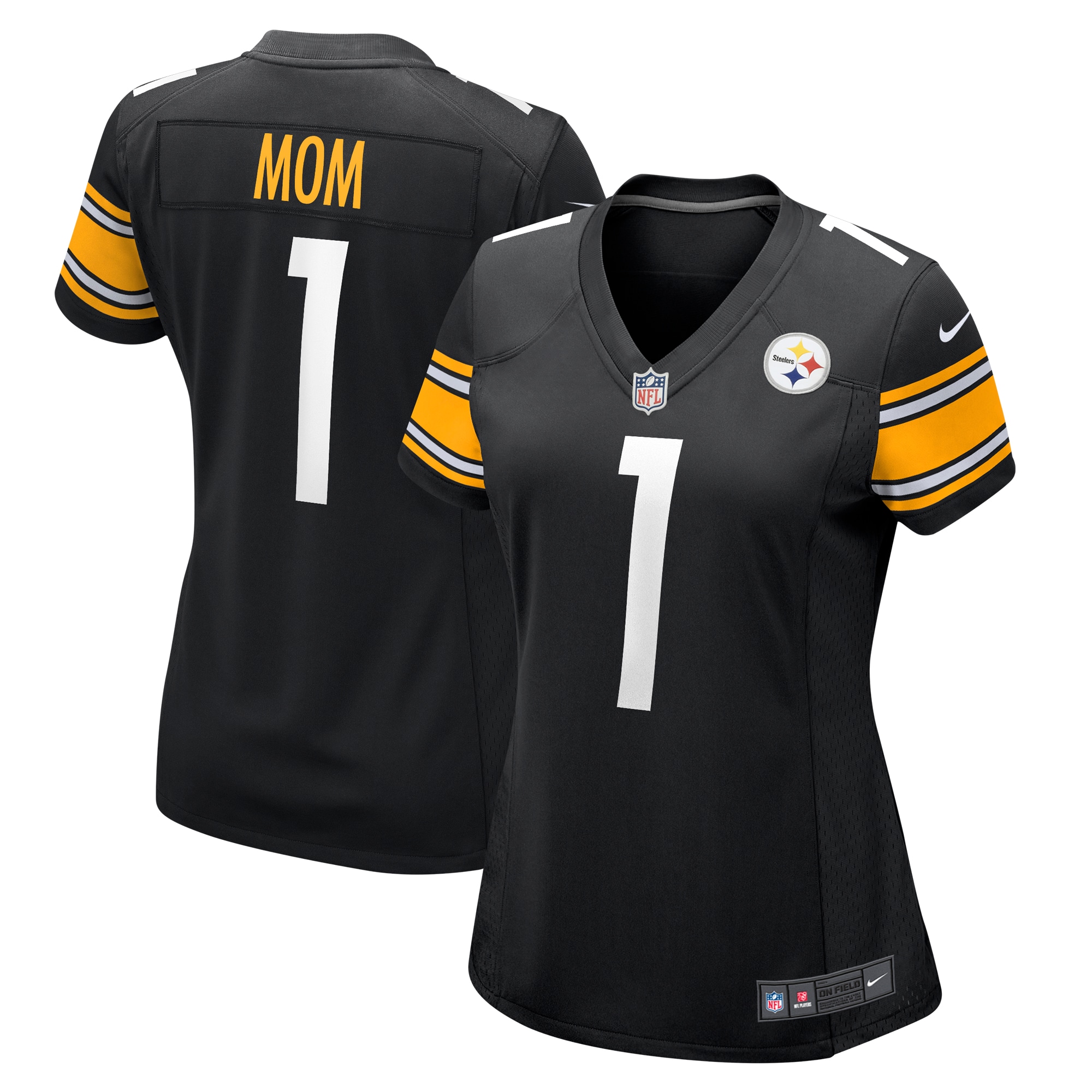 Pittsburgh Steelers Number #1 Pittsburgh Steelers Game Jersey - Women's