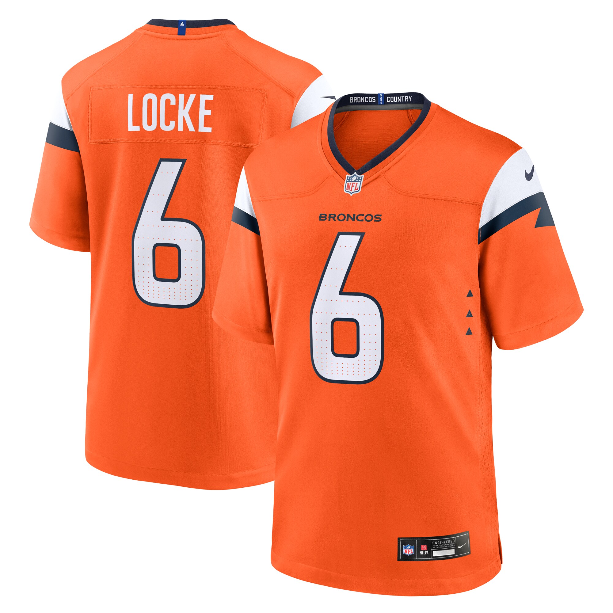 P.J. Locke Denver Broncos Game Jersey - Men's