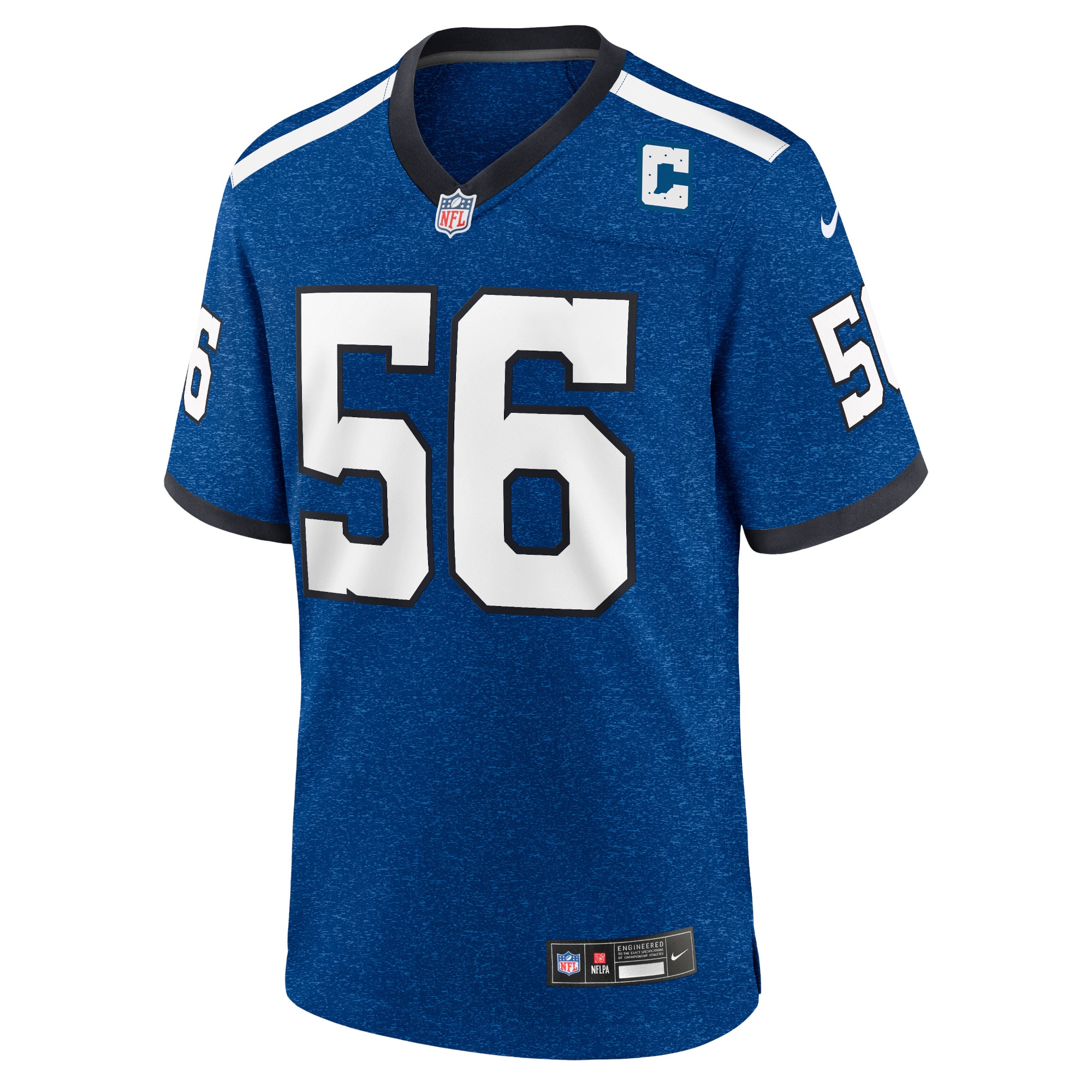Alternative view of Quenton Nelson Indianapolis Colts Alternate Game Jersey - Men's