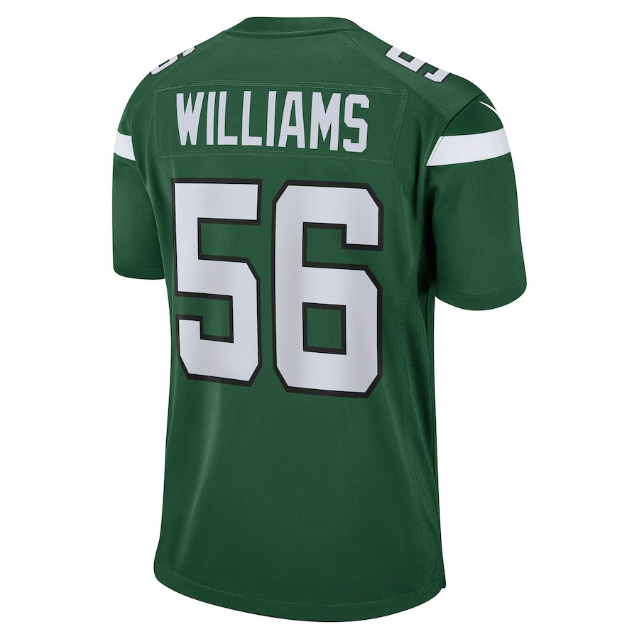 Quincy Williams #56 New York Jets Game Jersey - Men's | Gotham Green - Image 3
