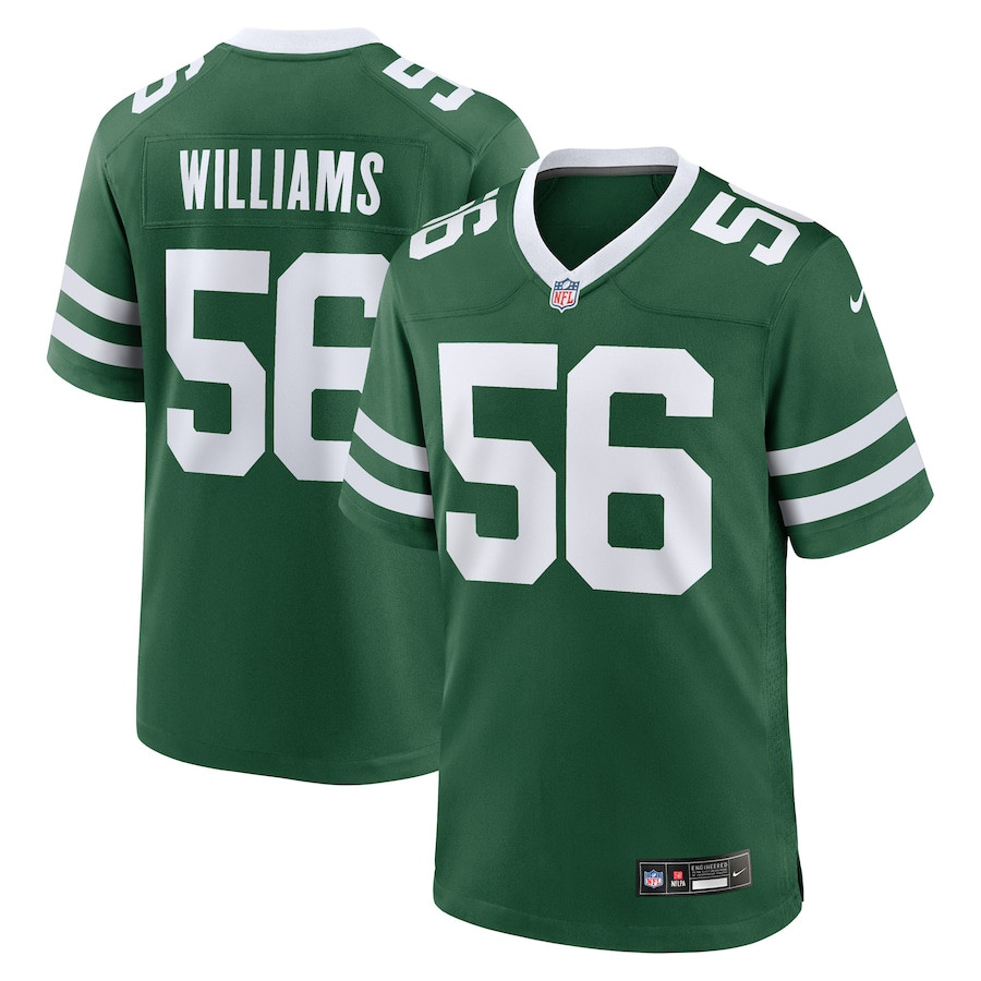 Quincy Williams #56 New York Jets Game Jersey - Men's | Legacy Green