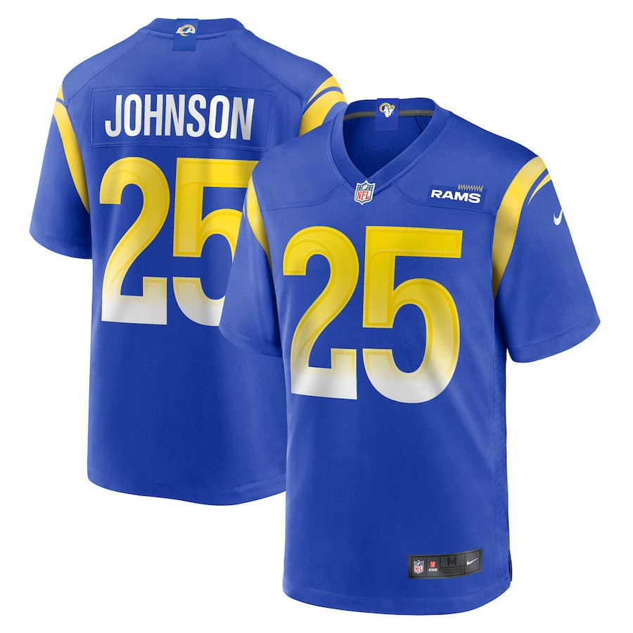 Quindell Johnson #25 Los Angeles Rams Game Jersey - Men's | Royal