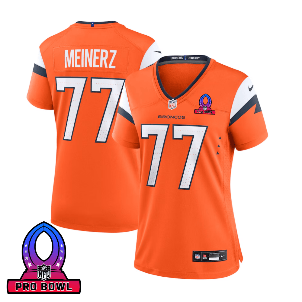 Quinn Meinerz #77 Denver Broncos Game Jersey - Women's | Orange