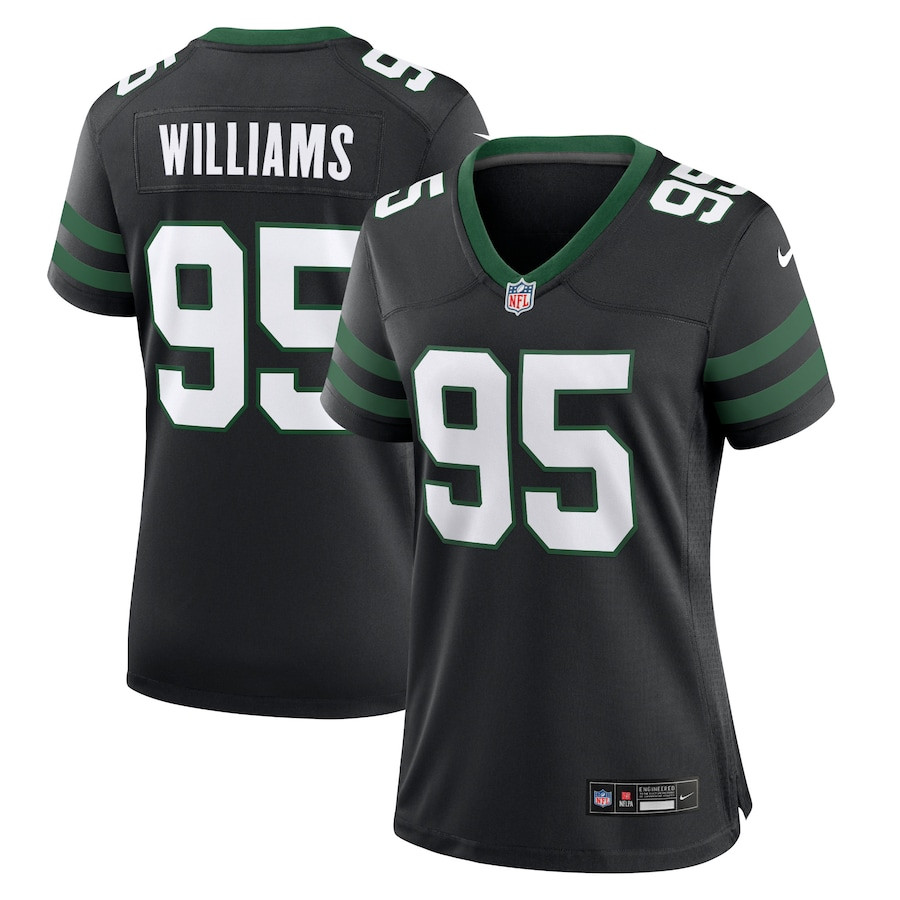 Quinnen Williams #95 New York Jets Alternate Game Jersey - Women's | Legacy Black