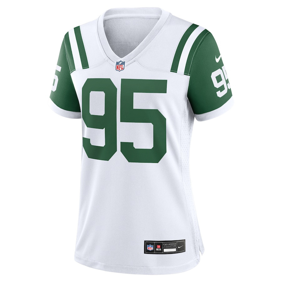 Alternative view of Quinnen Williams #95 New York Jets Alternate Game Jersey - Women's | White