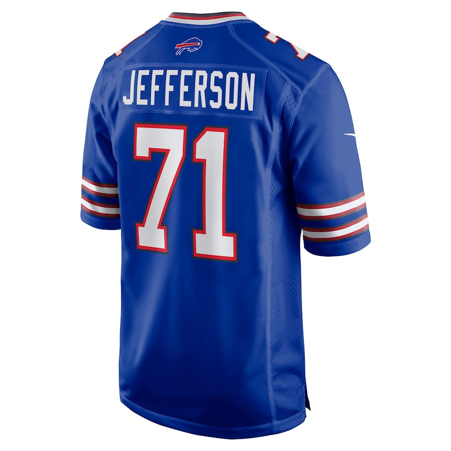 Quinton Jefferson #71 Buffalo Bills Game Jersey - Men's | Royal - Image 3