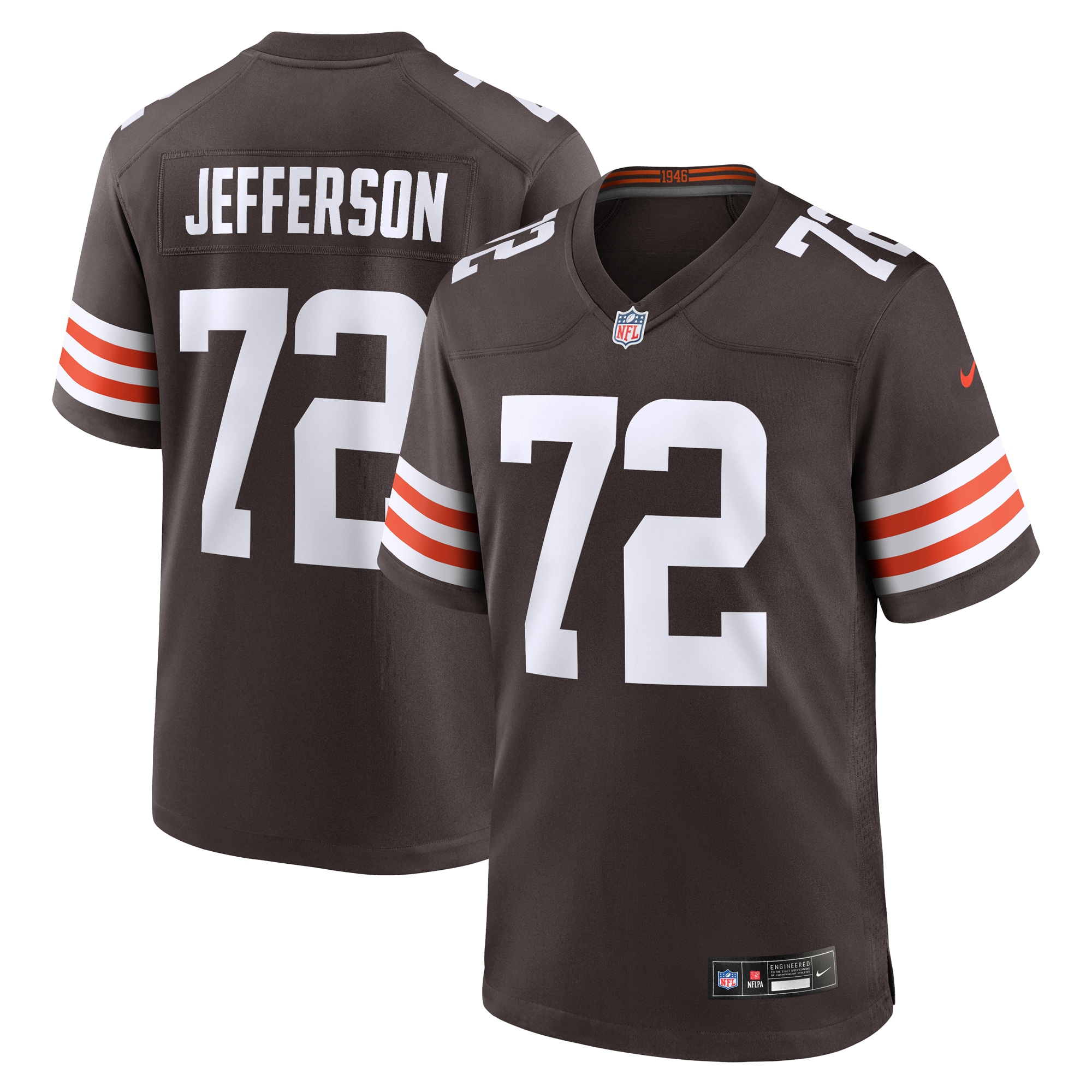 Quinton Jefferson Cleveland Browns Game Jersey - Men's