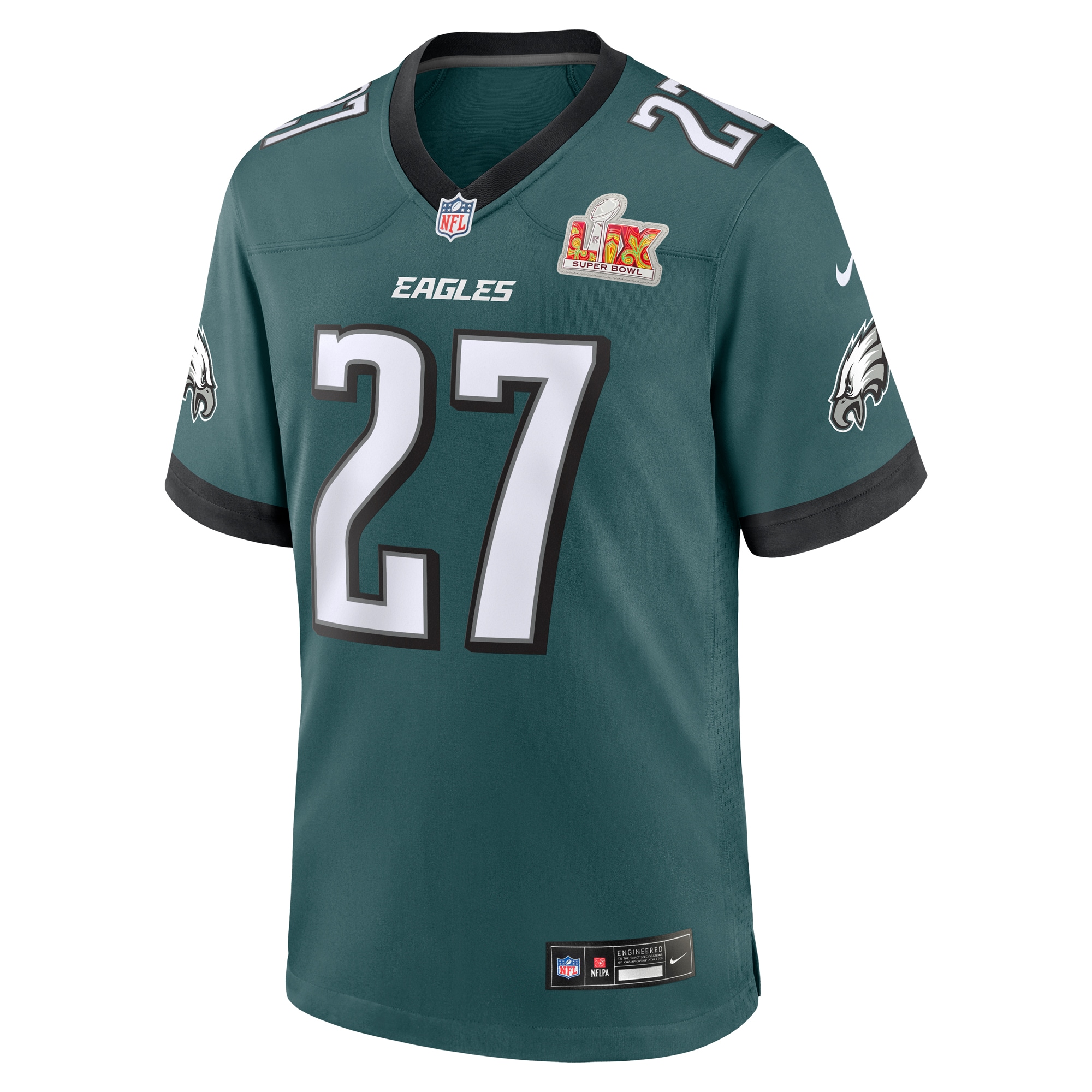 Alternative view of Quinyon Mitchell Philadelphia Eagles Super Bowl LIX Game Jersey - Men's