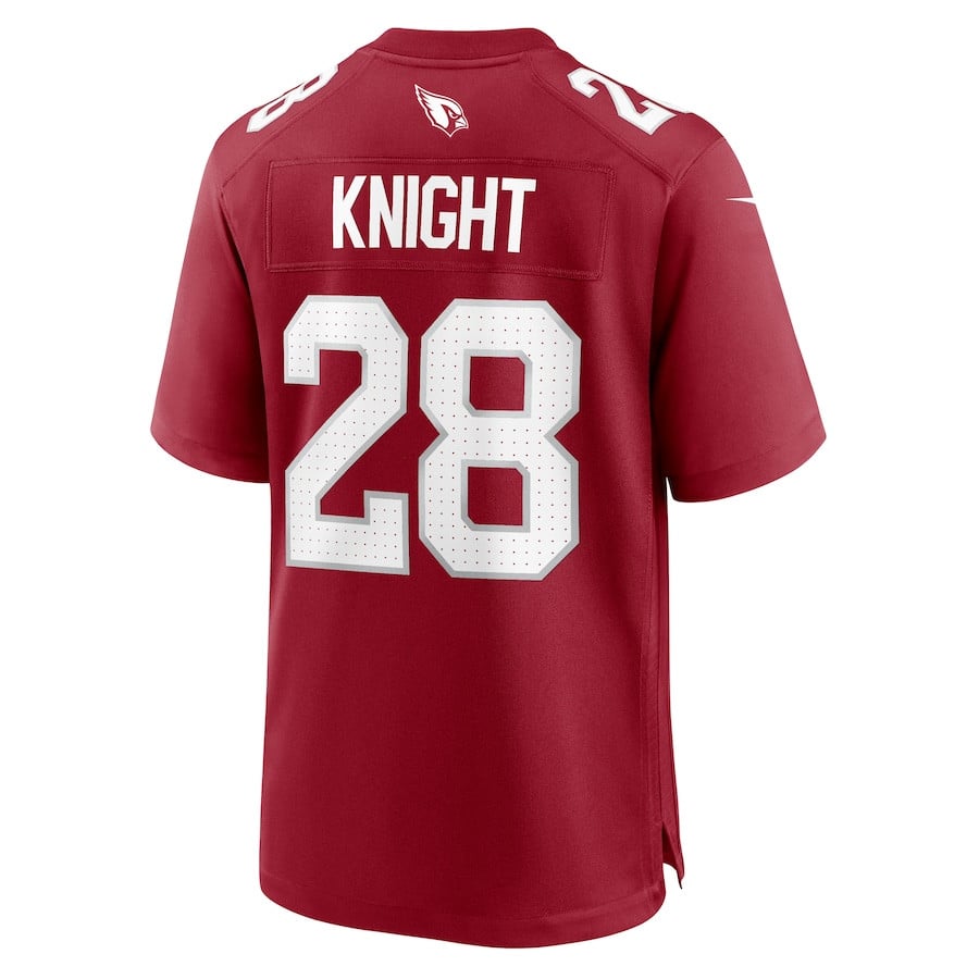 Qwuantrezz Knight #28 Arizona Cardinals Game Jersey - Men's | Cardinal - Image 3