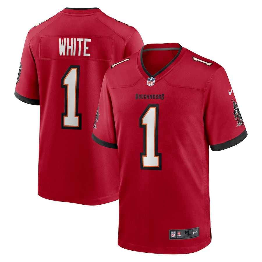 Rachaad White #1 Tampa Bay Buccaneers Game Jersey - Men's | Red